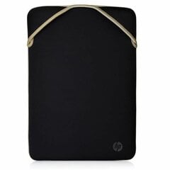 чехол для ноутбука 14", защитный двусторонний, золотой/черный, неопрен, hp цена и информация | Компьютерные сумки | kaup24.ee