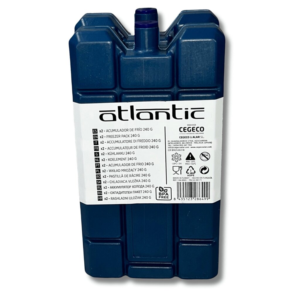 Sügavkülmik Atlantic Kamai 2x240ml, sinine цена и информация | Külmakastid, külmakotid, külmaelemendid | kaup24.ee