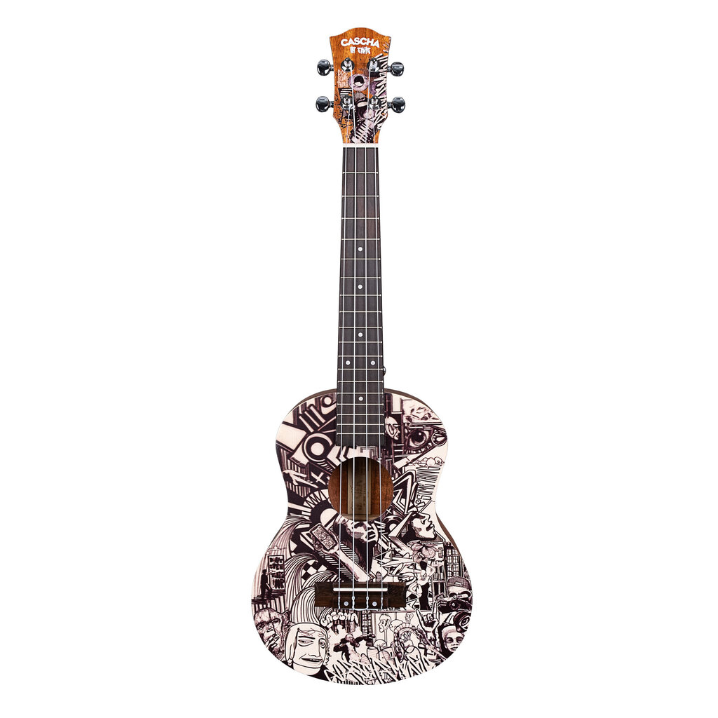 Tenor ukulele Cascha Art Sketch HH 2609 hind ja info | Kitarrid | kaup24.ee