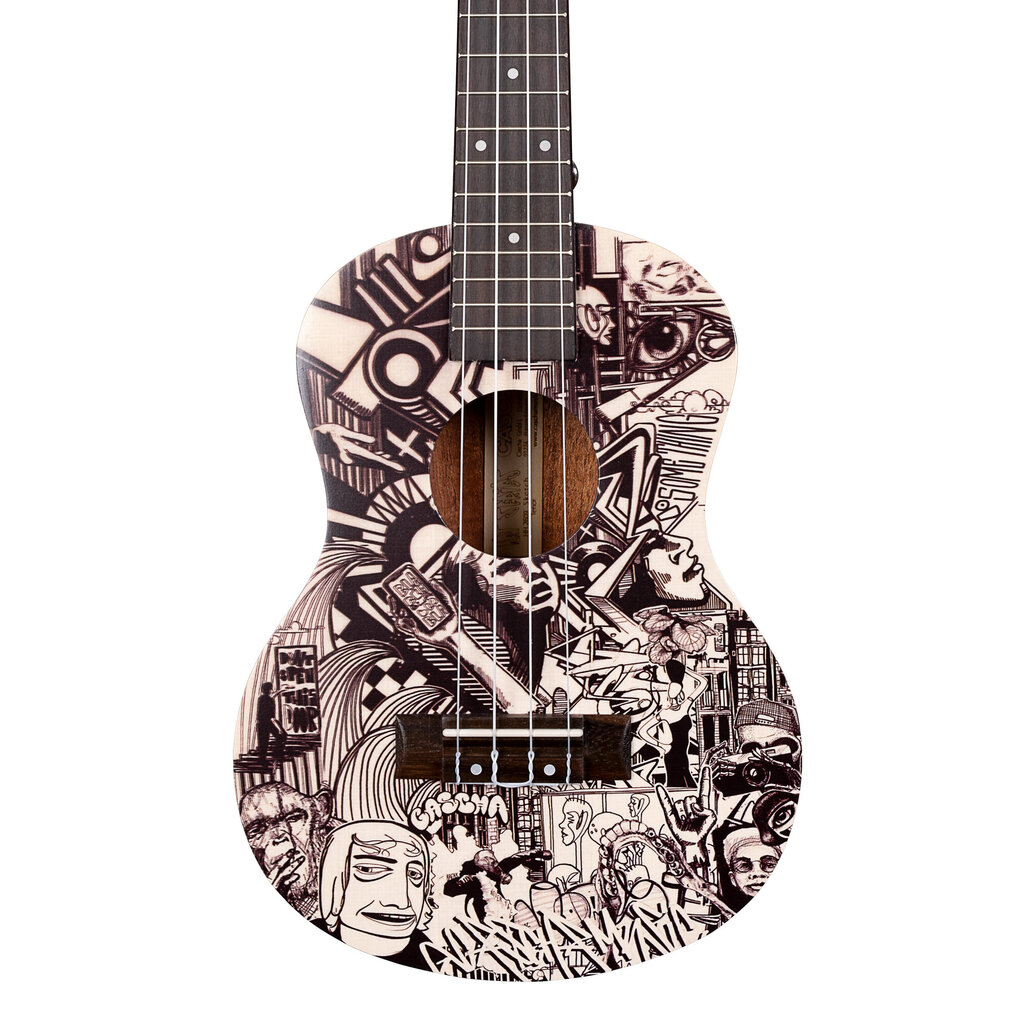 Tenor ukulele Cascha Art Sketch HH 2609 hind ja info | Kitarrid | kaup24.ee