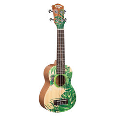 Sopran ukulele Cascha Art Leafy HH 2602 hind ja info | Kitarrid | kaup24.ee