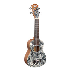 Sopran ukulele Cascha Art Sketch HH 2601 hind ja info | Kitarrid | kaup24.ee