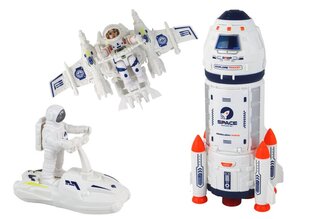 Набор «Космический корабль» с аксессуарами Lean Toys, 10 эл. цена и информация | Игрушки для мальчиков | kaup24.ee