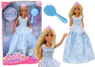 Jääkuninganna nukk Anlily koos juukseharjaga hind ja info | Tüdrukute mänguasjad | kaup24.ee