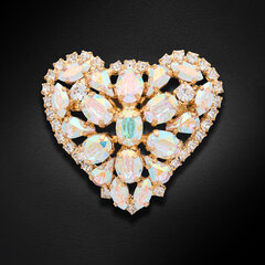 Pross naistele DiamondSky "Crystal Heart II" DS00BR190 hind ja info | Prossid | kaup24.ee