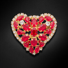 Pross naistele DiamondSky "Crystal Heart II" DS00BR195 hind ja info | Prossid | kaup24.ee