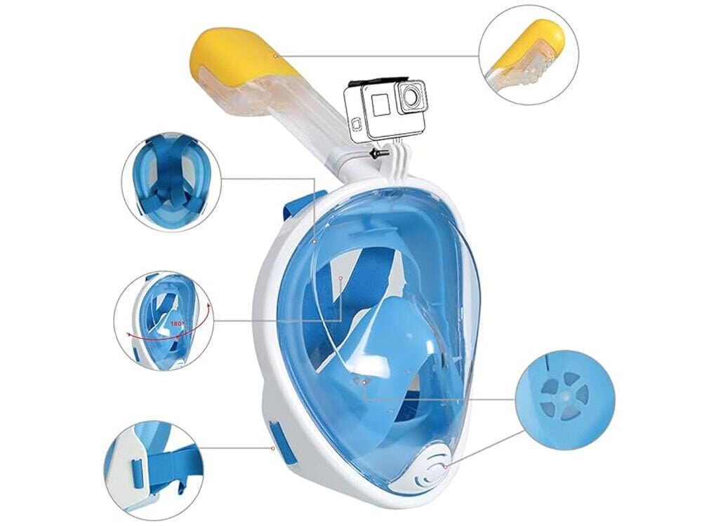 Sukeldumismask lastele S/M, sinine hind ja info | Ujumismaskid | kaup24.ee