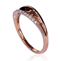 Золотое кольцо с бриллиантами "Вавилон V" из красного золота 585 пробы DS01G728 цена и информация | Кольцо | kaup24.ee