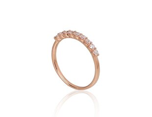 Kuldsõrmus teemantidega naistele DS01G733 hind ja info | Sõrmused | kaup24.ee