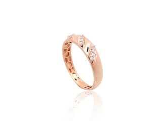 Золотое кольцо "Аморосо VIII" из красного золота 585 пробы DS01G738 цена и информация | Кольцо | kaup24.ee