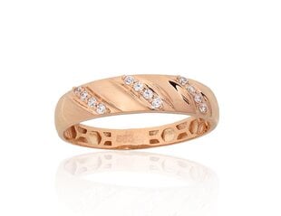 Золотое кольцо "Аморосо VIII" из красного золота 585 пробы DS01G738 цена и информация | Кольцо | kaup24.ee