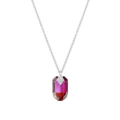 Серебряный кулон "Симбиоз II (Fuchsia Red Magma)" с кристаллами Сваровски™ DS01K662 цена и информация | Украшения на шею | kaup24.ee