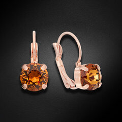 Серьги "Великолепие VI (Light Amber)" с кристаллами Сваровски™ DS02A886 цена и информация | Серьги | kaup24.ee
