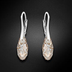 Серебряные серьги "Аншанте (Rose Patina)" с кристаллами Swarovski™ DS02A905 цена и информация | Серьги | kaup24.ee