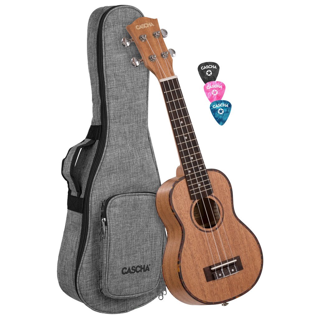 Sopran ukulele Cascha Mahogany HH 2026 цена и информация | Kitarrid | kaup24.ee