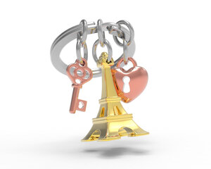 Meta[l]morfoosi võtmehoidja – MTM197 – 03 – Eiffeli torn 1 tk hind ja info | Originaalsed võtmehoidjad | kaup24.ee