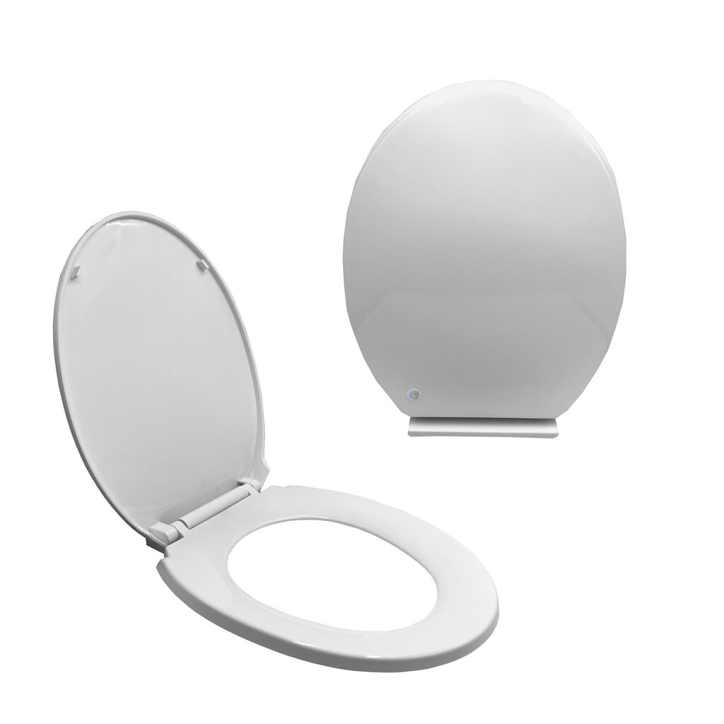 Aeglaselt sulguv WC-poti kaas EF-8012SD, valge цена и информация | WC-poti tarvikud | kaup24.ee