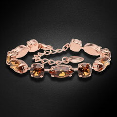 Браслет "Шик II (Light Amber)" с кристаллами Swarovski™ DS00B534 цена и информация | Женские браслеты | kaup24.ee