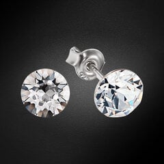 Серебряные серьги "Классика" с кристаллами Сваровски™ DS02A910 цена и информация | Серьги | kaup24.ee