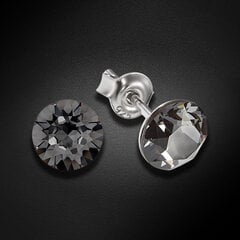 Серебряные серьги "Классика (Silver Night)" с кристаллами Сваровски™ DS02A916 цена и информация | Серьги | kaup24.ee