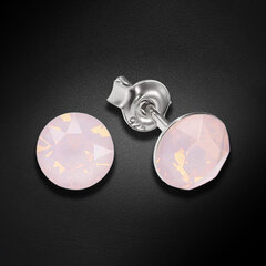 Серебряные серьги "Классика (Rose Water Opal)" с кристаллами Сваровски™ DS02A917 цена и информация | Серьги | kaup24.ee