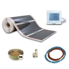 Wellmo põrandaküttekile 1 m laiune komplekt koos termostaadiga 1x3m hind ja info | Põrandaküte | kaup24.ee
