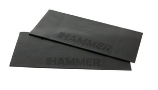 Защитный коврик Hammer, 70x30см, 2 шт, черный цвет цена и информация | Аксессуары для тренажеров | kaup24.ee
