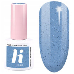 Приветствую HYBRID Гибридный лак #270 Blue Poppy Seed 5 мл цена и информация | Лаки для ногтей, укрепители для ногтей | kaup24.ee