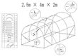 Aiakasvuhoone Aurea, 2,5x4 m hind ja info | Kasvuhooned | kaup24.ee