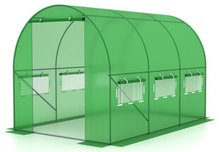 садовая теплица - aurea, 2x3,5 м, зеленая цена и информация | Теплицы | kaup24.ee