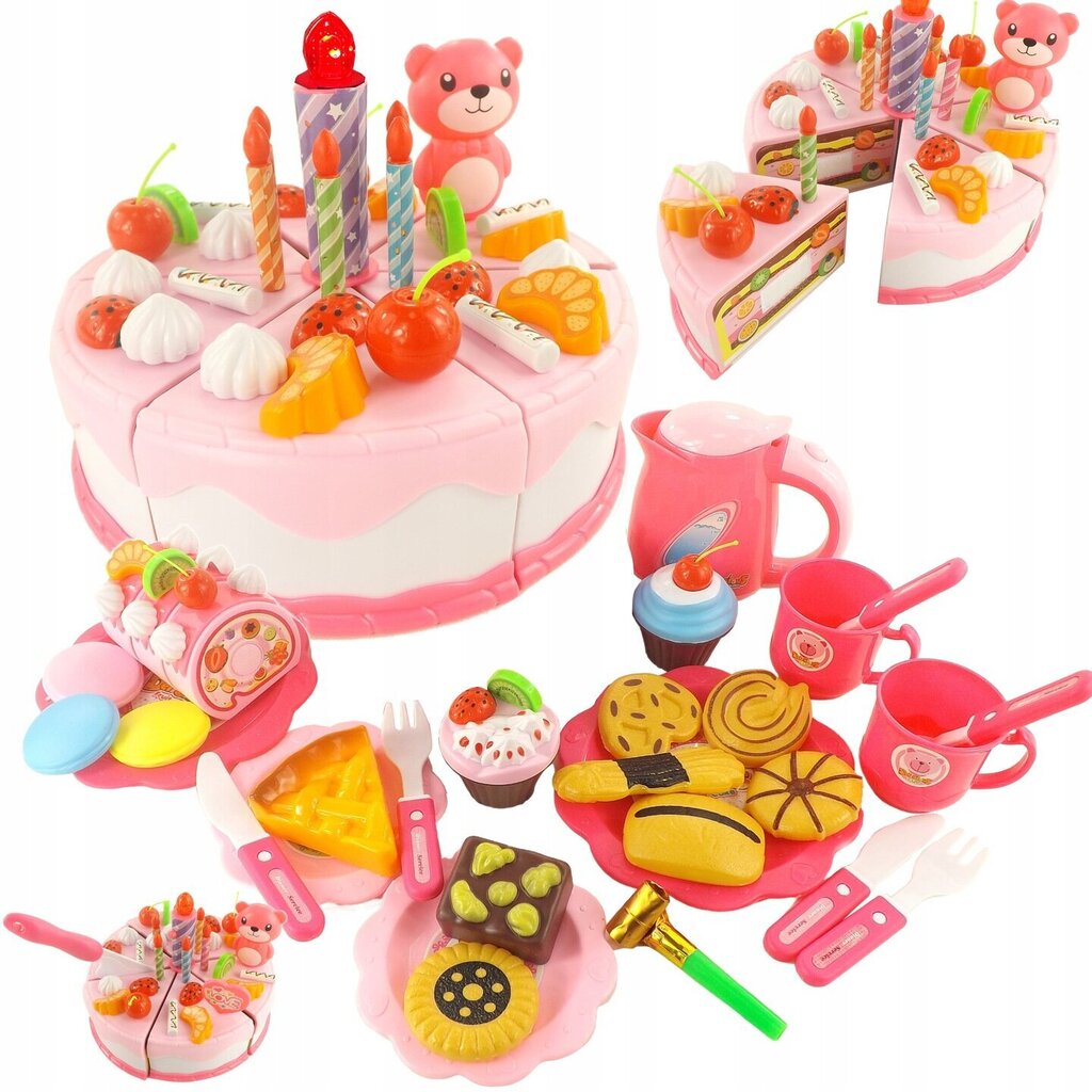 Laste sünnipäevatort, roosa hind ja info | Tüdrukute mänguasjad | kaup24.ee