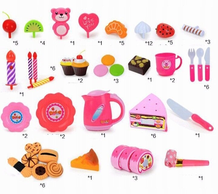 Laste sünnipäevatort, roosa hind ja info | Tüdrukute mänguasjad | kaup24.ee