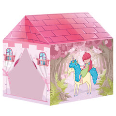 Lastetelk kahe sissepääsuga, roosa, 104x70x95 cm hind ja info | Mänguväljakud, mängumajad | kaup24.ee