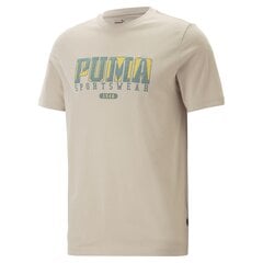 Футболка мужская Puma, бежевая цена и информация | Мужские футболки | kaup24.ee