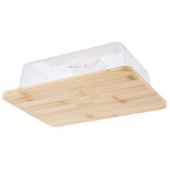 бамбуковая тарелка с пластиковой крышкой, 25x19,5x7,5 см цена и информация | Посуда, тарелки, обеденные сервизы | kaup24.ee