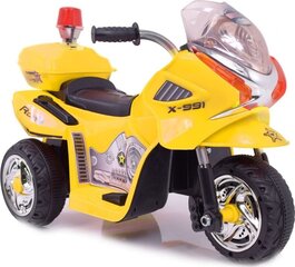 Ühekohaline elektrimootorratas lastele Police WXE368, kollane hind ja info | Laste elektriautod | kaup24.ee