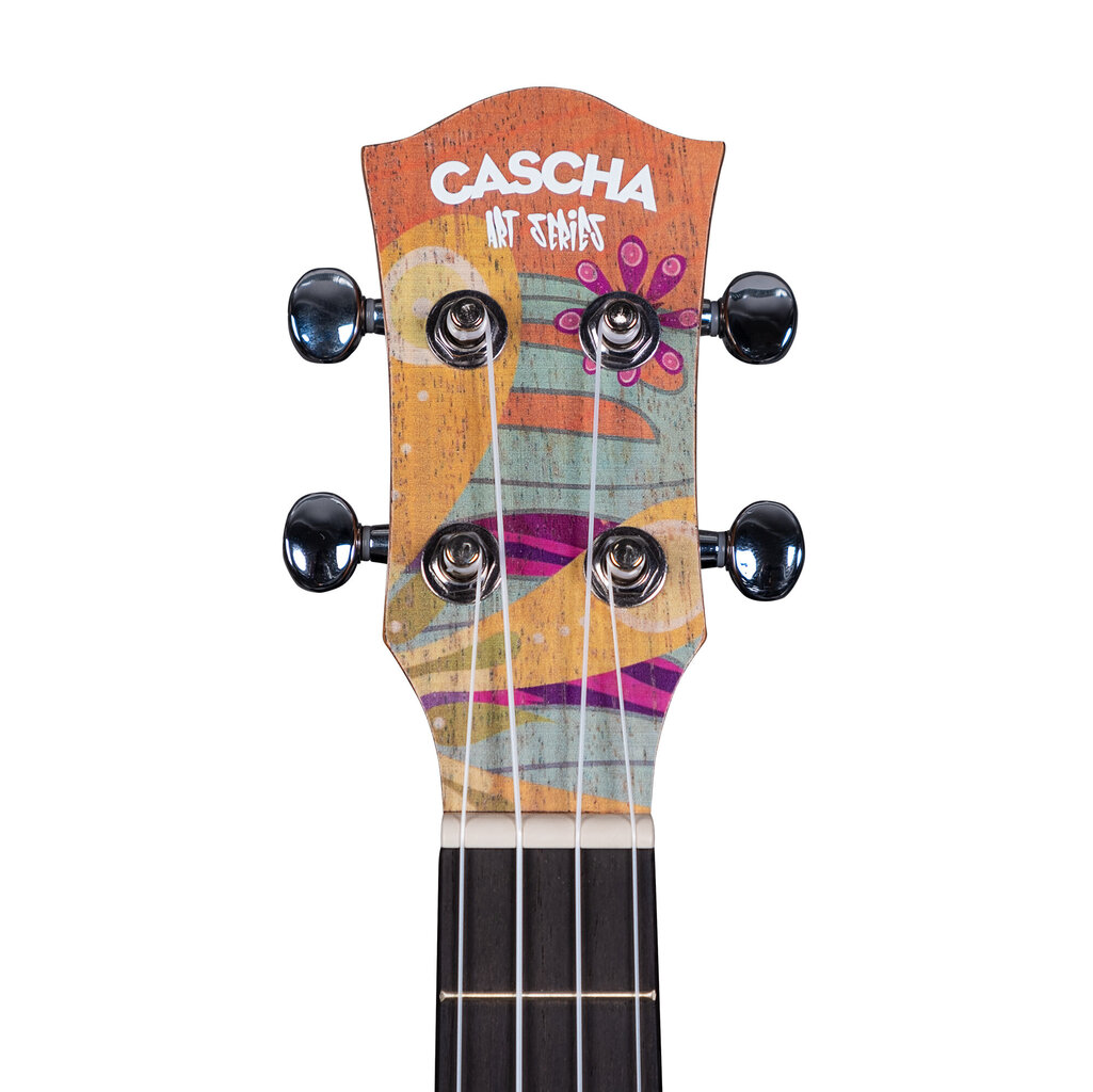 Sopran ukulele Cascha Art Flowers HH 2603 цена и информация | Kitarrid | kaup24.ee