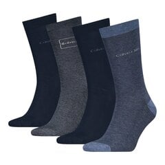 Calvin Klein meeste sokid 4pk kinkekarbis, sinine-tumesinine hind ja info | Meeste sokid | kaup24.ee