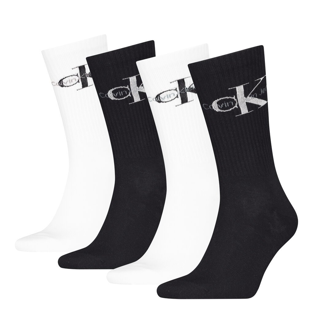 Calvin Klein meeste sokid 4pk kinkekarbis, must-valge hind ja info | Meeste sokid | kaup24.ee