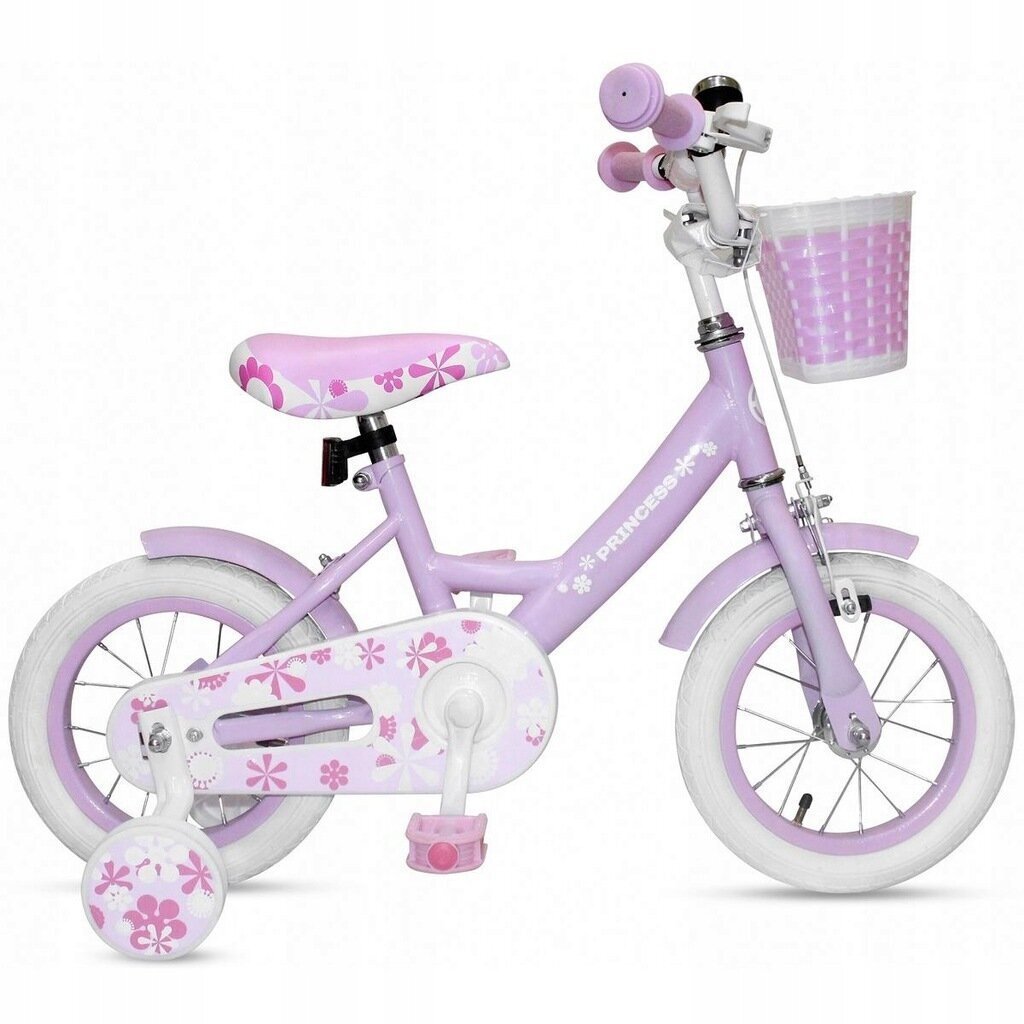 Laste jalgratas Enero Princess 12", roosa цена и информация | Jooksurattad | kaup24.ee