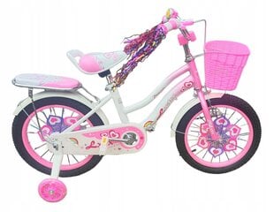 Детский велосипед Azaris LXTX 12", розовый цена и информация | Детский трехколесный велосипед - коляска с удобной ручкой управления для родителей Riff F95941 2в1, фиолетовый | kaup24.ee