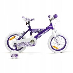Детский велосипед SIrox Montra Eclipse 14", фиолетовый цена и информация | Детский трехколесный велосипед - коляска с удобной ручкой управления для родителей Riff F95941 2в1, фиолетовый | kaup24.ee