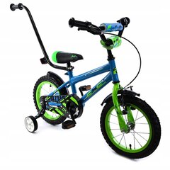 Детский велосипед Midex 14", синий цена и информация | Детский трехколесный велосипед - коляска с удобной ручкой управления для родителей Riff F95941 2в1, фиолетовый | kaup24.ee