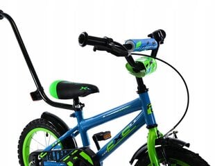 Детский велосипед Midex 14", синий цена и информация | Детский трехколесный велосипед - коляска с удобной ручкой управления для родителей Riff F95941 2в1, фиолетовый | kaup24.ee