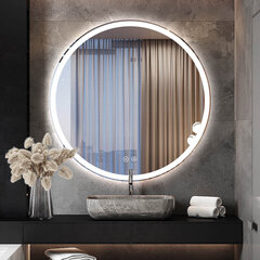 Антизапотевающее LED-зеркало Bolen, 70 см, серебристое. цена и информация | Зеркала | kaup24.ee