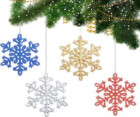 Jõulukaunistused Diko, 32 lumehelvest hind ja info | Jõulukaunistused | kaup24.ee