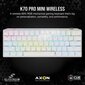 Corsair K70 Pro RGB Mini, Cherry MX Red, White, US цена и информация | Klaviatuurid | kaup24.ee