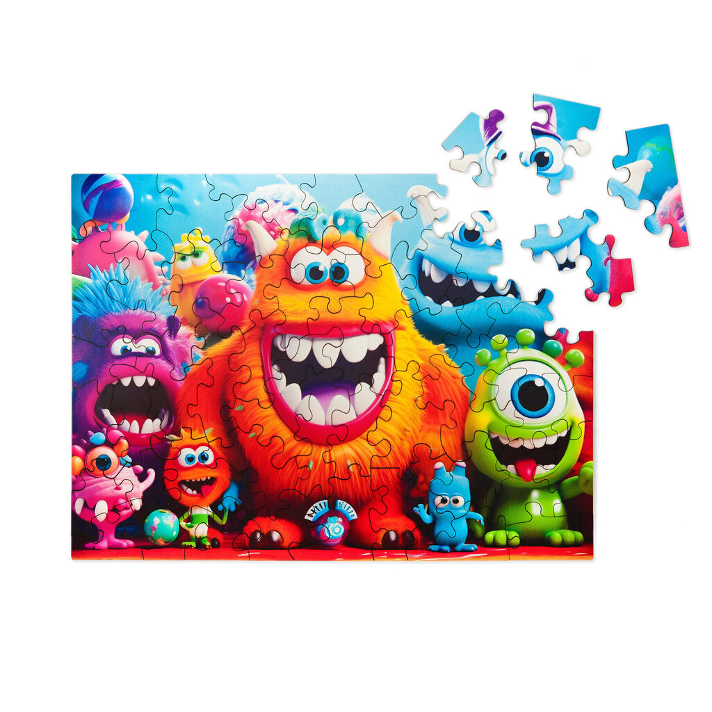 Puitpuzzle "Milliwood Puzzle" 50 tükki - Shaggy Monsters hind ja info | Pusled | kaup24.ee