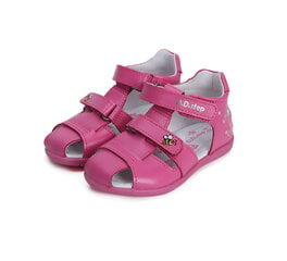 Кожаные сандалии для девочек D.D.Step G075-41324B, розовые цена и информация | Детские сандали | kaup24.ee