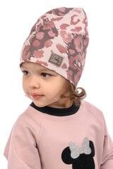 Kahekordne trikotaažmüts tüdrukutele J2-3680 hind ja info | Tüdrukute mütsid, sallid, kindad | kaup24.ee
